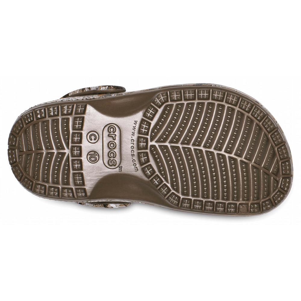 Brown Boys' Crocs Classic Realtree Edge® Clogs | NZ 1333UZGT